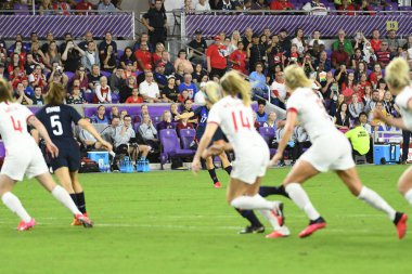 5 Mart 2020 'de Orlando Florida' daki Exploria Stadyumu 'nda düzenlenen 2020 SheBelieves Kupası' nda ABD ile İngiltere maçı. Fotoğraf: Marty Jean-Louis