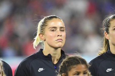 5 Mart 2020 'de Orlando Florida' daki Exploria Stadyumu 'nda düzenlenen 2020 SheBelieves Kupası' nda ABD ile İngiltere maçı. Fotoğraf: Marty Jean-Louis