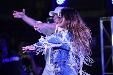 Şarkıcı Ally Brooke Maç Sonrası Konseri Pepsi tarafından 29 Şubat 2020 tarihinde Orlando Florida 'da Exploria Stadyumu' nda sunuldu. Fotoğraf: Marty Jean-Louis