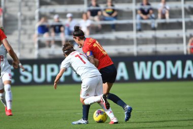 İspanya - Japonya maçı, 5 Mart 2020 tarihinde Orlando Florida 'daki Exploria Stadyumu' nda düzenlenen 2020 SheBelieves Kupası 'nda yapıldı. Fotoğraf: Marty Jean-Louis