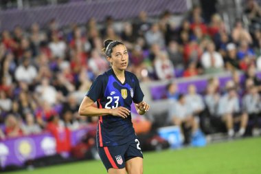 5 Mart 2020 'de Orlando Florida' daki Exploria Stadyumu 'nda düzenlenen 2020 SheBelieves Kupası' nda ABD ile İngiltere maçı. Fotoğraf: Marty Jean-Louis