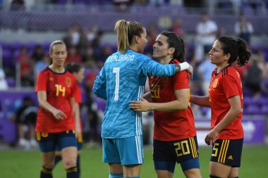 İspanya - Japonya maçı, 5 Mart 2020 tarihinde Orlando Florida 'daki Exploria Stadyumu' nda düzenlenen 2020 SheBelieves Kupası 'nda yapıldı. Fotoğraf: Marty Jean-Louis