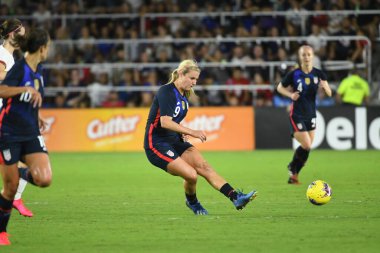 5 Mart 2020 'de Orlando Florida' daki Exploria Stadyumu 'nda düzenlenen 2020 SheBelieves Kupası' nda ABD ile İngiltere maçı. Fotoğraf: Marty Jean-Louis