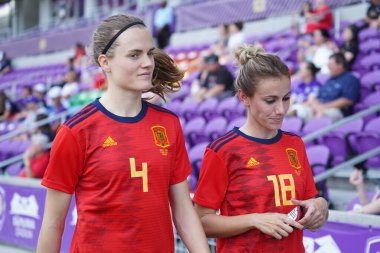 İspanya - Japonya maçı, 5 Mart 2020 tarihinde Orlando Florida 'daki Exploria Stadyumu' nda düzenlenen 2020 SheBelieves Kupası 'nda yapıldı. Fotoğraf: Marty Jean-Louis