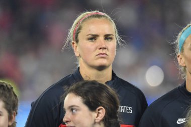 5 Mart 2020 'de Orlando Florida' daki Exploria Stadyumu 'nda düzenlenen 2020 SheBelieves Kupası' nda ABD ile İngiltere maçı. Fotoğraf: Marty Jean-Louis