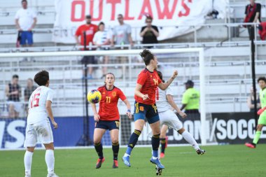 İspanya - Japonya maçı, 5 Mart 2020 tarihinde Orlando Florida 'daki Exploria Stadyumu' nda düzenlenen 2020 SheBelieves Kupası 'nda yapıldı. Fotoğraf: Marty Jean-Louis