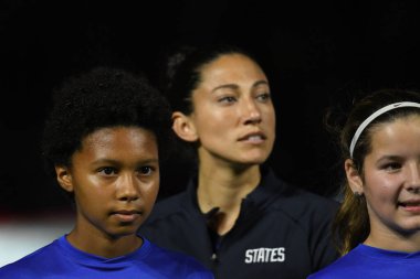 5 Mart 2020 'de Orlando Florida' daki Exploria Stadyumu 'nda düzenlenen 2020 SheBelieves Kupası' nda ABD ile İngiltere maçı. Fotoğraf: Marty Jean-Louis