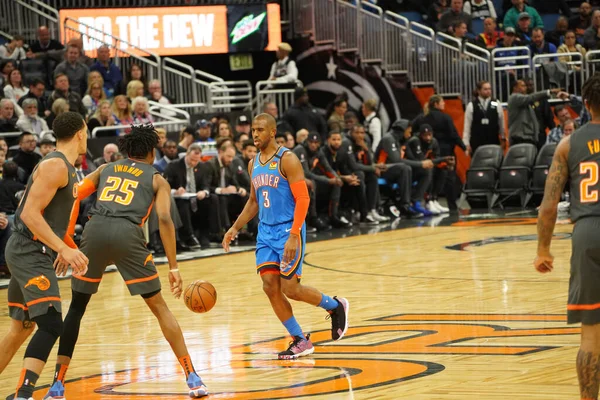 Orlando Magic Hospeda Oklahoma Thunder Amway Center Orlando Florida Quarta — Fotografia de Stock