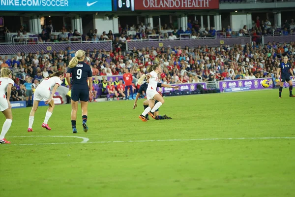 Usa England Match 2020 Shebelieves Cup Exploria Stadium Orlando Florida — Stock Photo, Image