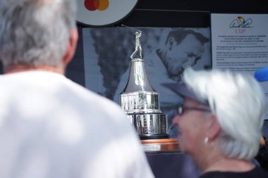 4 Mart 2020 'de Orlando Florida' daki Bay Hill 'de düzenlenen 2020 Arnold Palmer Davetiyesi' nde kupa açıldı. Fotoğraf: Marty Jean-Louis