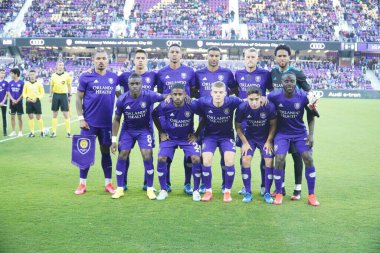 Orlando City SC 29 Şubat 2020 tarihinde Orlando Florida 'daki Exploria Stadyumu' nda Real Salt Lake 'e ev sahipliği yaptı. Fotoğraf: Marty Jean-Louis