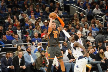 Orlando Magic 21 Şubat 2020 tarihinde Orlando Florida 'daki Amway Center' da Dallas Mavericks 'e ev sahipliği yaptı. Fotoğraf: Marty Jean-Louis