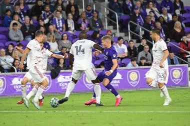 Orlando City SC, 29 Şubat 2020 tarihinde Exploria Stadyumu 'nda Real Salt Lake' e ev sahipliği yaptı. Fotoğraf: Marty Jean-Louis