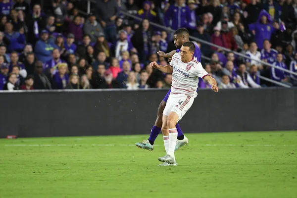 Orlando City Hospeda Real Salt Lake Exploria Stadium Sábado Fevereiro — Fotografia de Stock