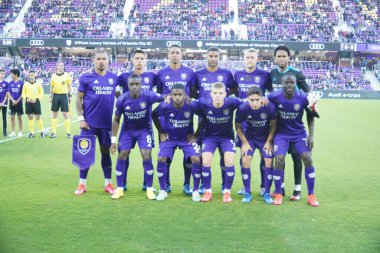 Orlando City SC 29 Şubat 2020 tarihinde Orlando Florida 'daki Exploria Stadyumu' nda Real Salt Lake 'e ev sahipliği yaptı. Fotoğraf: Marty Jean-Louis