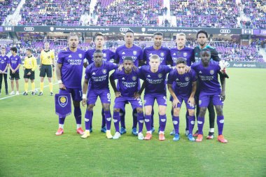 Orlando City SC 29 Şubat 2020 tarihinde Orlando Florida 'daki Exploria Stadyumu' nda Real Salt Lake 'e ev sahipliği yaptı. Fotoğraf: Marty Jean-Louis