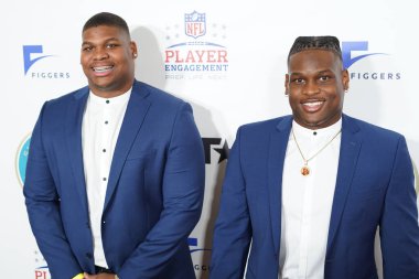 NFL oyuncuları Quinnen ve Quincy Williams, 30 Ocak 2020 Perşembe günü Miami Florida 'daki James L Knight Center' da düzenlenen 21. Fotoğraf: Marty Jean-Louis