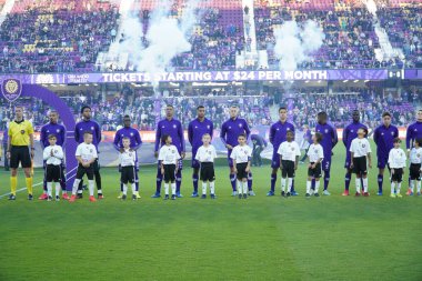 Orlando City SC 29 Şubat 2020 tarihinde Orlando Florida 'daki Exploria Stadyumu' nda Real Salt Lake 'e ev sahipliği yaptı. Fotoğraf: Marty Jean-Louis