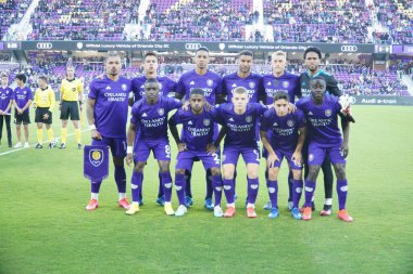 Orlando City SC 29 Şubat 2020 tarihinde Orlando Florida 'daki Exploria Stadyumu' nda Real Salt Lake 'e ev sahipliği yaptı. Fotoğraf: Marty Jean-Louis