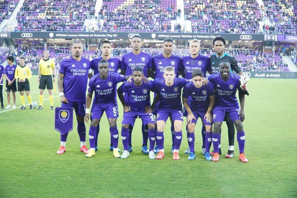 Orlando City Hostitel Real Salt Lake Stadionu Exploria Orlandu Florida — Stock fotografie