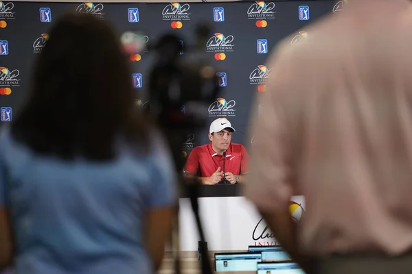 Conferencia Prensa Con Ganador Arnold Palmer 2019 Francesco Molinari Bay — Foto de Stock