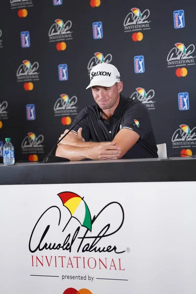 Voor Het Eerst Arnold Palmer Invitational Beantwoordt Brandon Matthews Vragen — Stockfoto