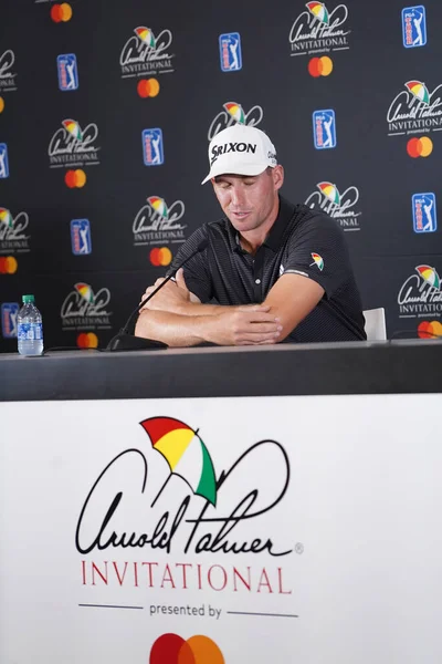 Voor Het Eerst Arnold Palmer Invitational Beantwoordt Brandon Matthews Vragen — Stockfoto