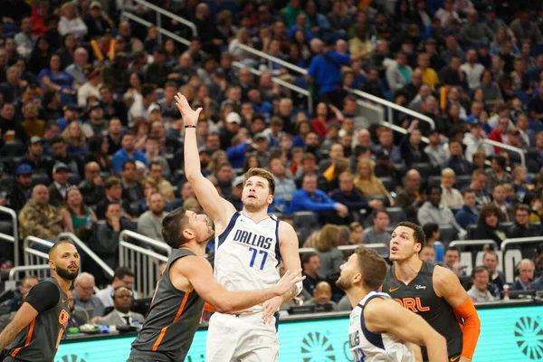 Orlando Magic Acogió Los Dallas Mavericks Amway Center Orlando Florida — Foto de Stock