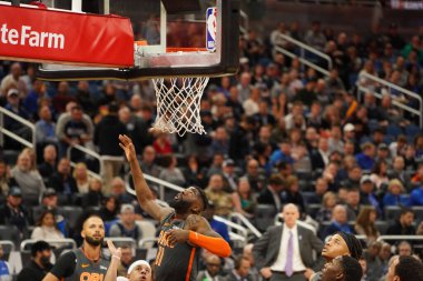 Orlando Magic 21 Şubat 2020 tarihinde Orlando Florida 'daki Amway Center' da Dallas Mavericks 'e ev sahipliği yaptı. Fotoğraf: Marty Jean-Louis