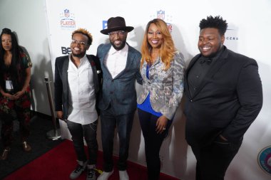 30 Ocak 2020 Perşembe günü Miami Florida 'daki James L Knight Center' da 21. Yıllık Superbowl Gospel Kırmızı Halı Kutlaması. Fotoğraf: Marty Jean-Louis