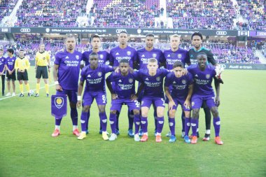 Orlando City SC 29 Şubat 2020 tarihinde Orlando Florida 'daki Exploria Stadyumu' nda Real Salt Lake 'e ev sahipliği yaptı. Fotoğraf: Marty Jean-Louis