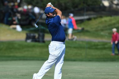 Profesyonel Golfçü Patrick Reed, 7 Mart 2020 tarihinde Orlando Florida 'daki Bay HIll Club Lodge' da düzenlenen 2020 Arnold Palmer Invitational Third Round Groupings sırasında yarışacak. Fotoğraf: Marty Jean-Louis