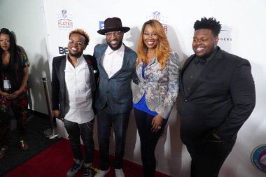 30 Ocak 2020 Perşembe günü Miami Florida 'daki James L Knight Center' da 21. Yıllık Superbowl Gospel Kırmızı Halı Kutlaması. Fotoğraf: Marty Jean-Louis