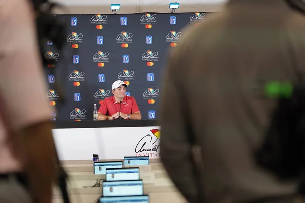 Conferencia Prensa Con Ganador Arnold Palmer 2019 Francesco Molinari Bay — Foto de Stock