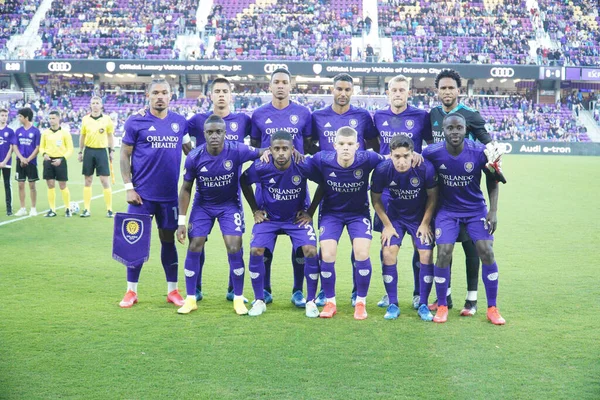 Orlando City Hospeda Real Salt Lake Estádio Exploria Orlando Florida — Fotografia de Stock