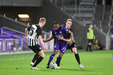 Orlando City SC, 18 Şubat 2020 tarihinde Exploria Stadyumu 'nda oynanan Friendly Maçı' nda KR Reykjavik 'e ev sahipliği yaptı. Fotoğraf: Marty Jean-Louis