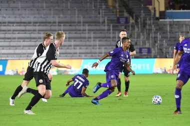 Orlando City SC, 18 Şubat 2020 tarihinde Exploria Stadyumu 'nda oynanan Friendly Maçı' nda KR Reykjavik 'e ev sahipliği yaptı. Fotoğraf: Marty Jean-Louis
