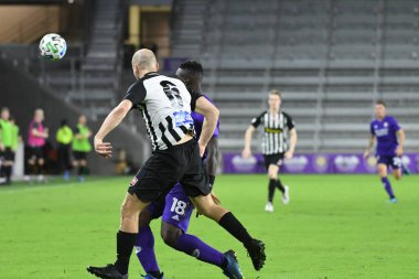Orlando City SC, 18 Şubat 2020 tarihinde Exploria Stadyumu 'nda oynanan Friendly Maçı' nda KR Reykjavik 'e ev sahipliği yaptı. Fotoğraf: Marty Jean-Louis