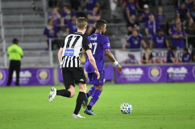 Orlando City SC, 18 Şubat 2020 tarihinde Exploria Stadyumu 'nda oynanan Friendly Maçı' nda KR Reykjavik 'e ev sahipliği yaptı. Fotoğraf: Marty Jean-Louis