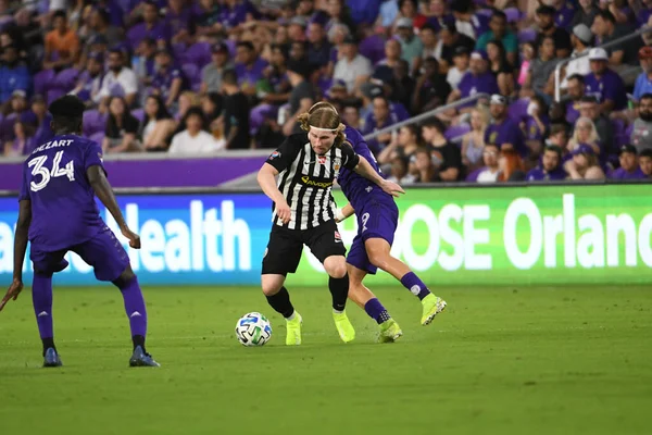 Orlando City Φιλοξενεί Reykjavik Στο Exploria Stadium Φιλικό Αγώνα Την — Φωτογραφία Αρχείου