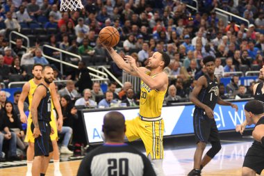 Orlando Magic, 28 Şubat 2019 'da Orlando Florida' daki Amway Center 'da Golden State Warriors' a ev sahipliği yaptı. Fotoğraf: Marty Jean-Louis