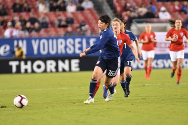 Japonya, İngiltere 'ye karşı Raymond James Stadyumu' nda 5 Mart 2019 'da Tampa Florida' da. Fotoğraf: Marty Jean-Louis