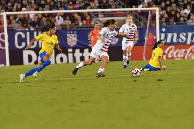 SheBelieves Kupası Finali, 5 Mart 2019 'da Tampa Florida Raymond James Stadyumu' nda ABD ile Brezilya arasında oynanacak. Fotoğraf: Marty Jean-Louis