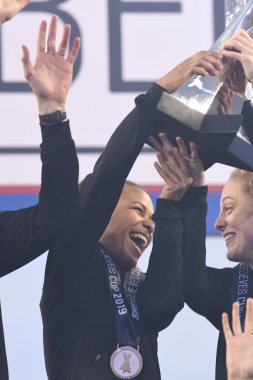 SheBelieves Kupası, 5 Mart 2019 tarihinde Tampa Florida Raymond James Stadyumu 'nda İngiltere' yi şampiyon ilan etmiştir. Fotoğraf: Marty Jean-Louis