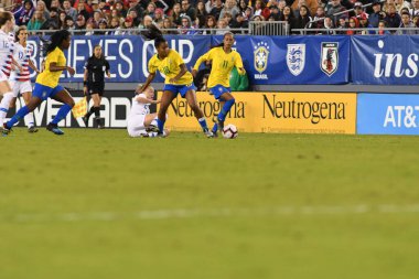 SheBelieves Kupası Finali, 5 Mart 2019 'da Tampa Florida Raymond James Stadyumu' nda ABD ile Brezilya arasında oynanacak. Fotoğraf: Marty Jean-Louis