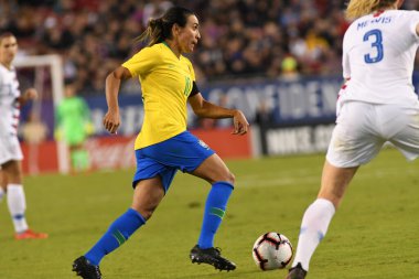 SheBelieves Kupası Finali, 5 Mart 2019 'da Tampa Florida Raymond James Stadyumu' nda ABD ile Brezilya arasında oynanacak. Fotoğraf: Marty Jean-Louis