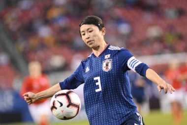 Japonya, İngiltere 'ye karşı Raymond James Stadyumu' nda 5 Mart 2019 'da Tampa Florida' da. Fotoğraf: Marty Jean-Louis