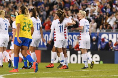 SheBelieves Kupası Finali, 5 Mart 2019 'da Tampa Florida Raymond James Stadyumu' nda ABD ile Brezilya arasında oynanacak. Fotoğraf: Marty Jean-Louis