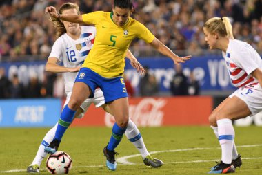 SheBelieves Kupası Finali, 5 Mart 2019 'da Tampa Florida Raymond James Stadyumu' nda ABD ile Brezilya arasında oynanacak. Fotoğraf: Marty Jean-Louis