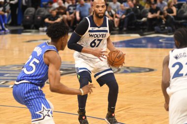 Orlando Magic, 7 Şubat 2019 'da Orlando, Florida' da Amway Arena 'da Minnesota Timberwolves' a ev sahipliği yapar. Fotoğraf: Marty Jean-Louis
